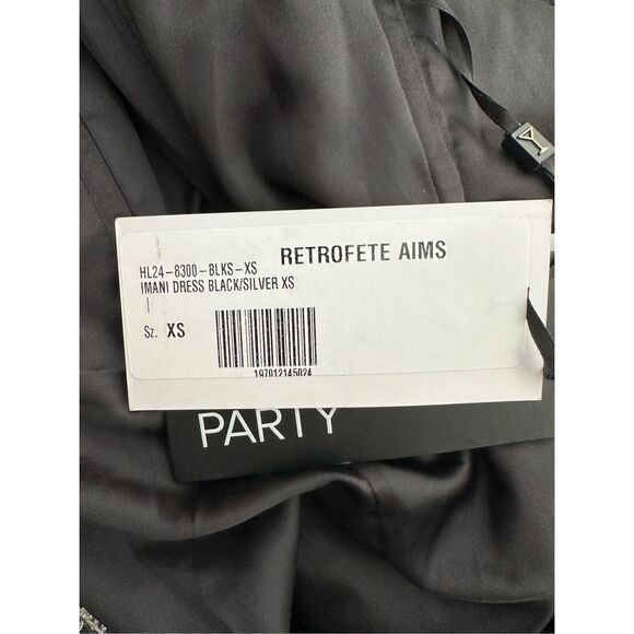 NWT Retrofete Strapless Bodycon Metallic Imani Dress Evening Gown Silver XS - Picture 15 of 17